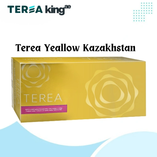TEREA Yellow Kazakhstan tobacco sticks for IQOS ILUMA, available in the UAE
