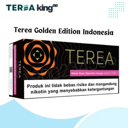 IQOS TEREA Golden Edition Indonesia in Dubai with smooth tobacco flavor, subtle clove and fermented plum notes